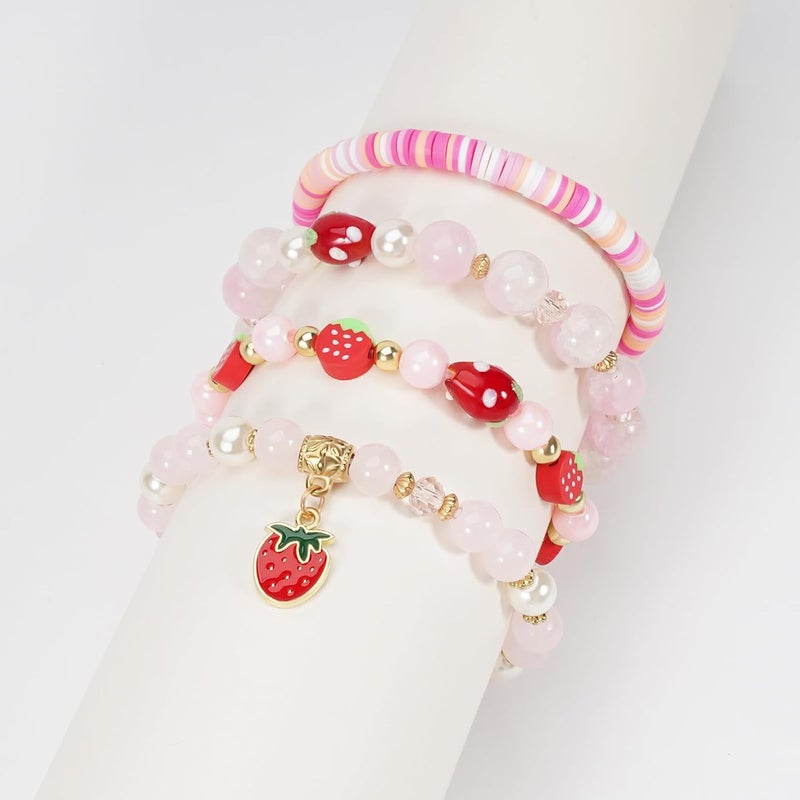 Briutn 4th of July Beaded Bracelets with American Flag Stars Charms USA Jewelry - Image 2